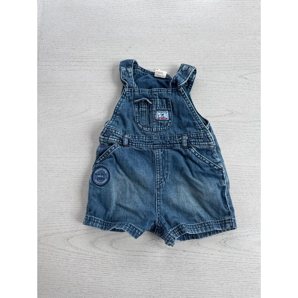 Vintage George Baby Organic 100% Cotton Overall shorts 6-9 Months (N)